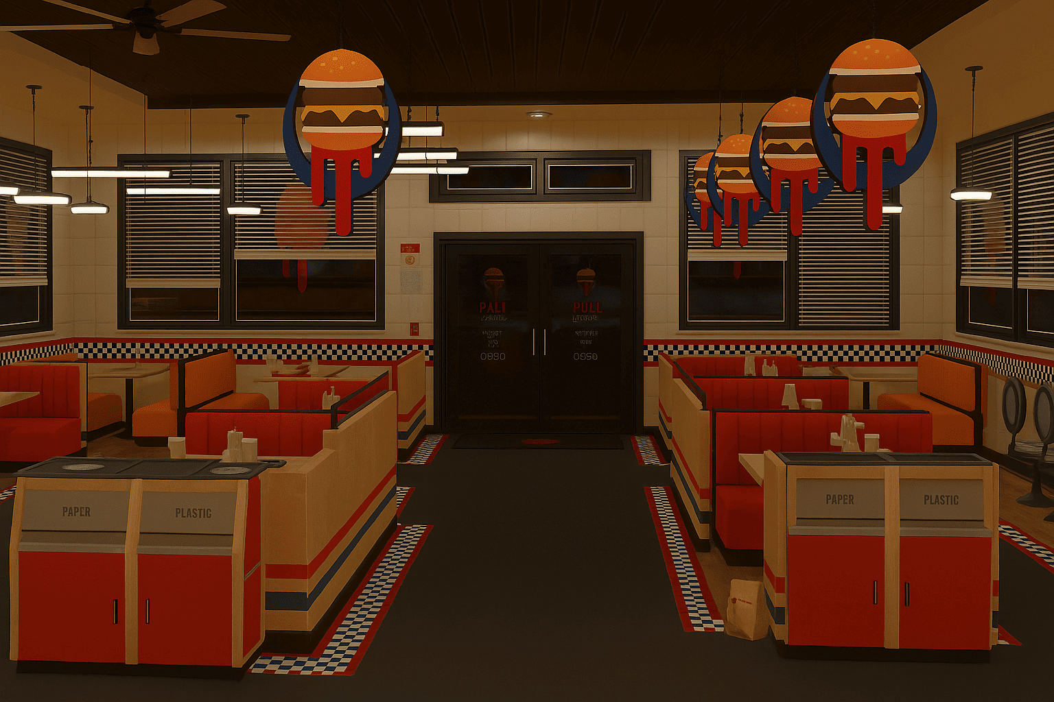 Burgershot interior view 1