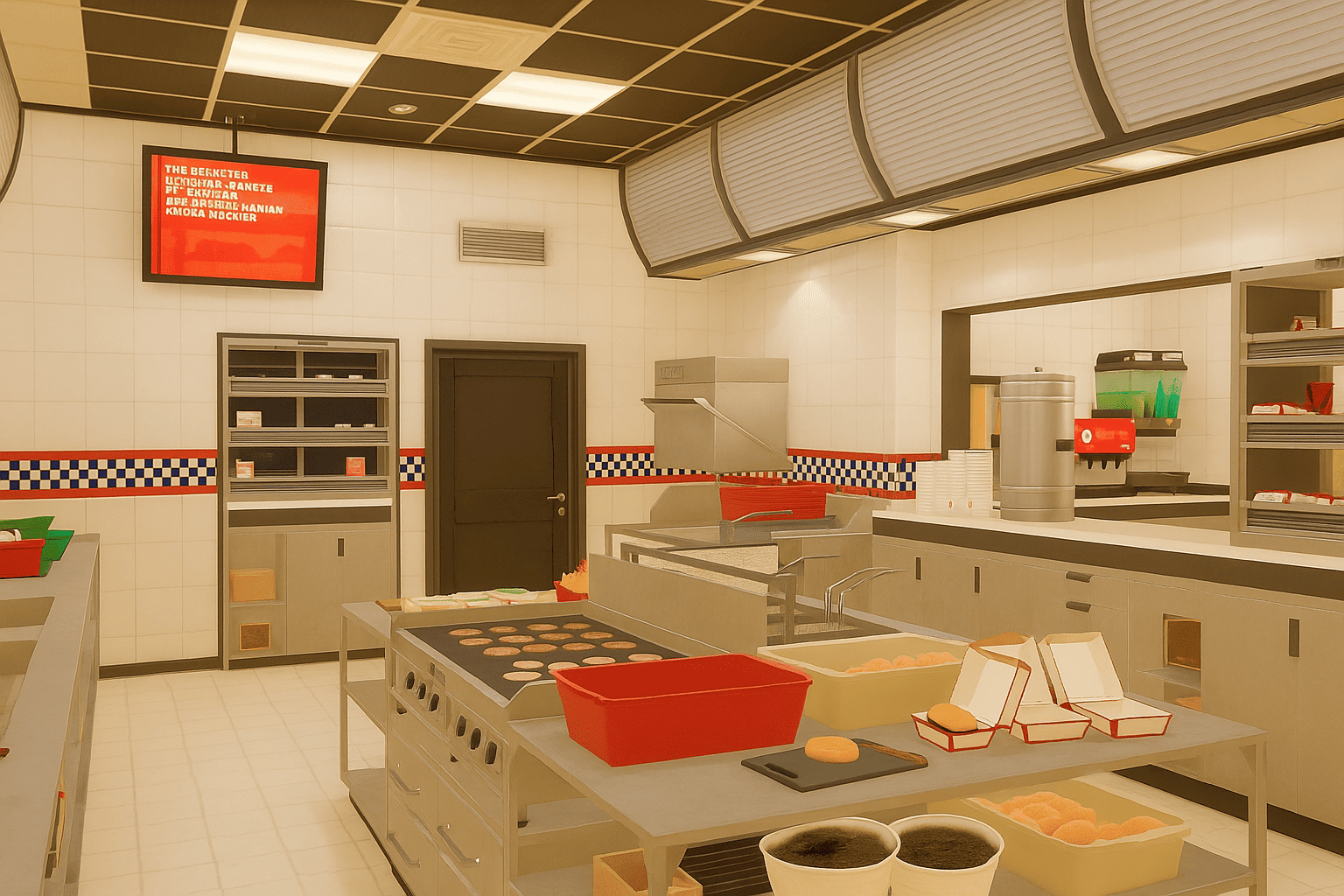 Burgershot kitchen